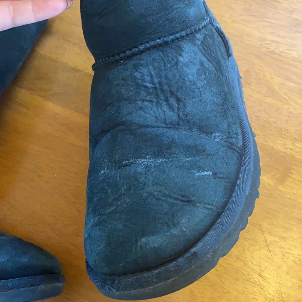 Ugg Tall Bailey Button Boot 6 Guc Black - image 3